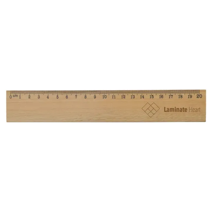Ruler wood 20cm - LT91926 (gadzety reklamowe)
